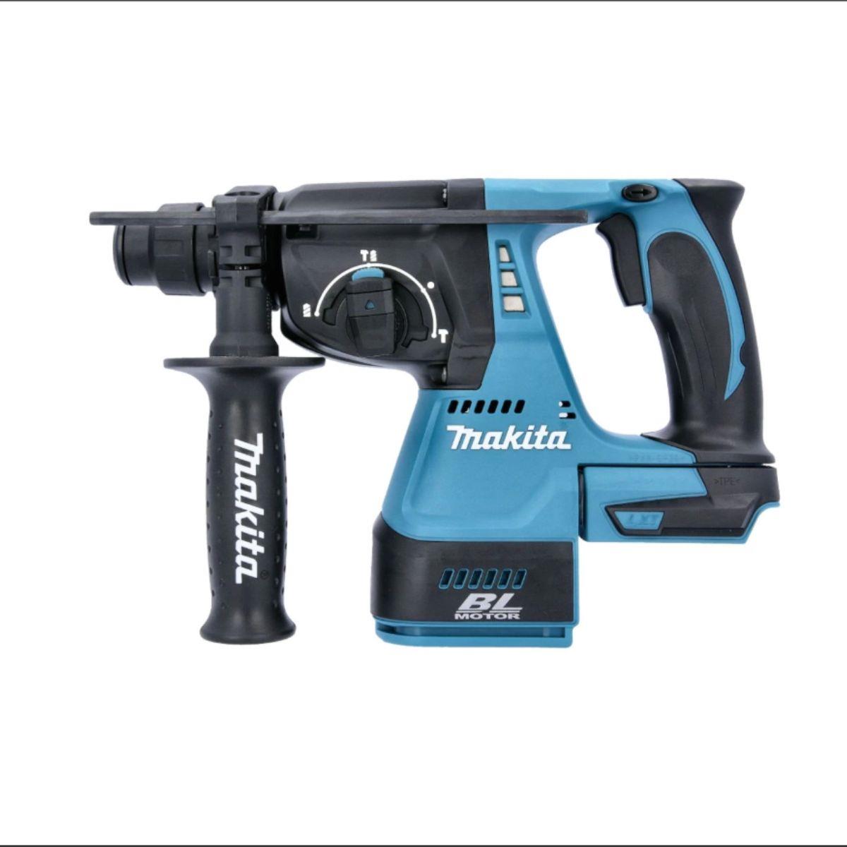Makita DHR242RTJ 18V LXT Cordless Brushless 24mm SDS Plus Rotary Hammer Drill With 2 X 5.0Ah Batteries, Charger & Case
