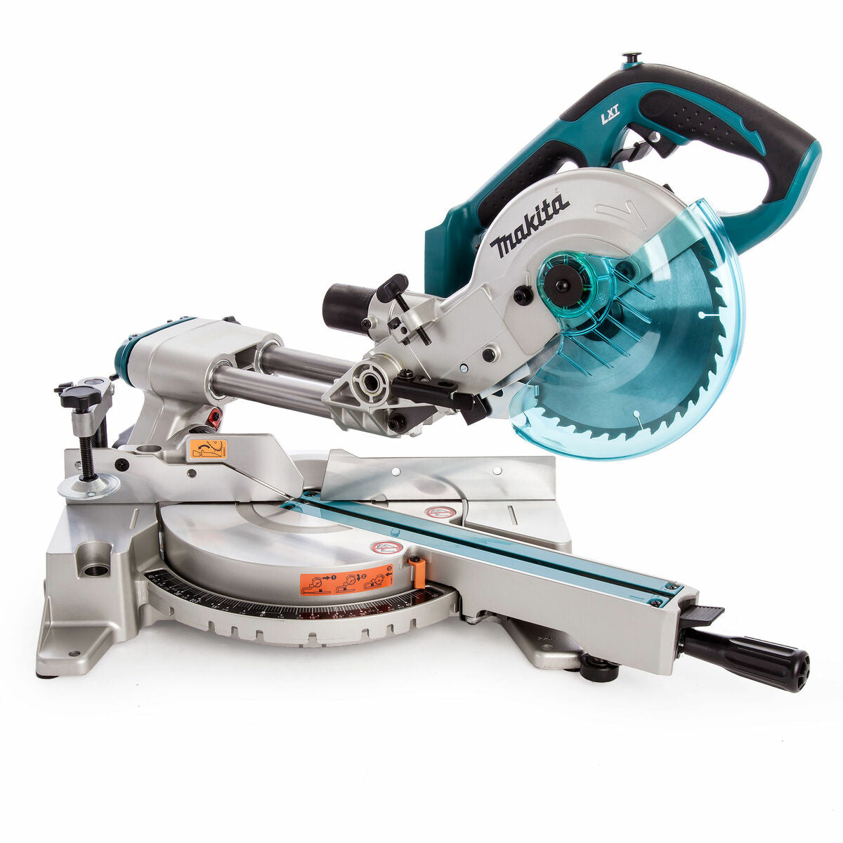 Makita DLS713NRTE 18V LXT 190mm Slide Compound Mitre Saw With 2 x 5.0Ah Batteries & Charger