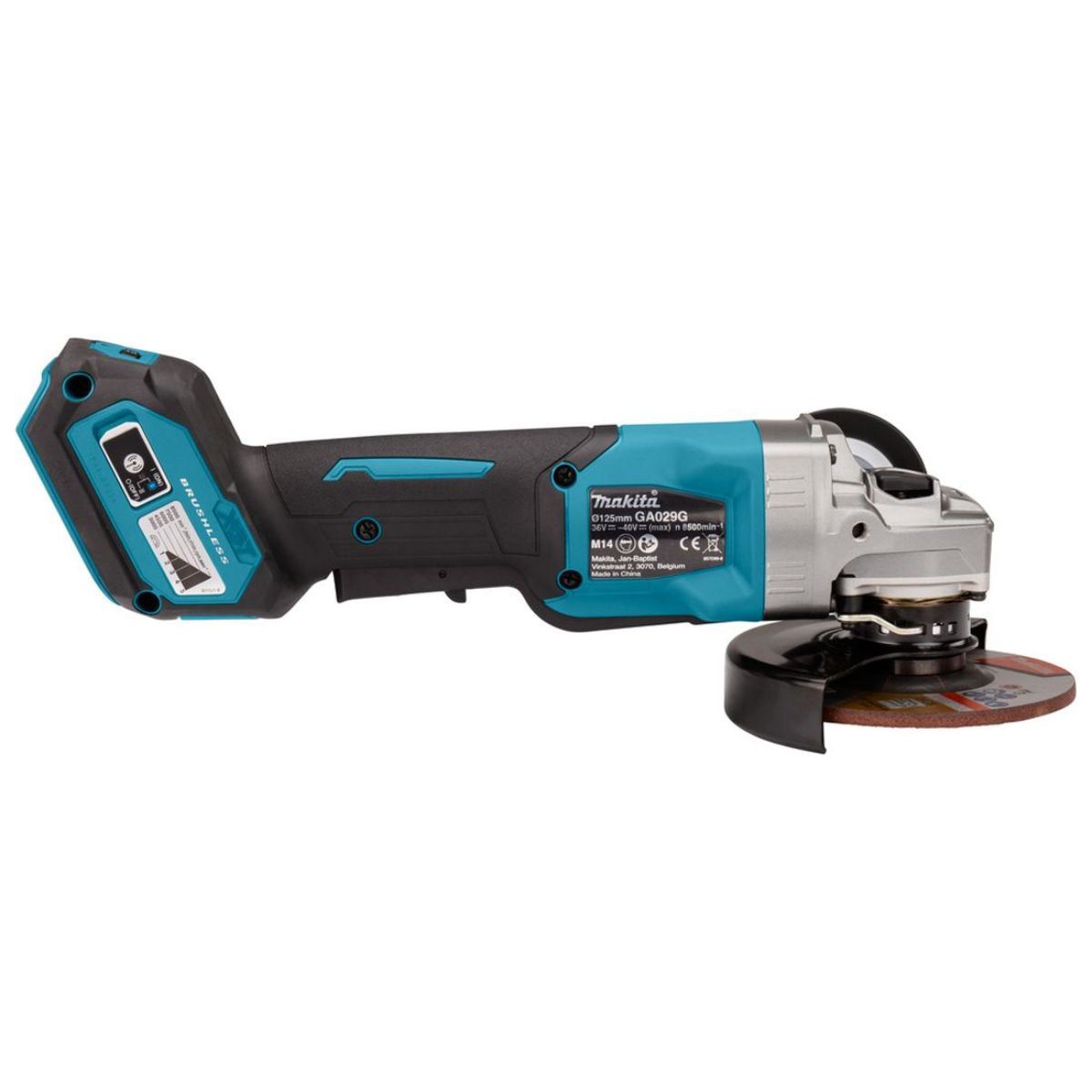 Makita GA029GZ01 40V XGT Max 125mm Brushless Angle Grinder Body Only With Carry Case