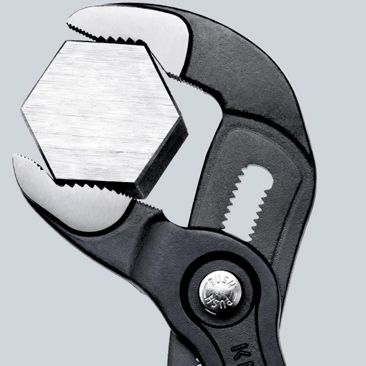 Knipex 250mm Cobra High-Tech Water Pump Pliers with Plastic Coated Grip 87 01 250 SB