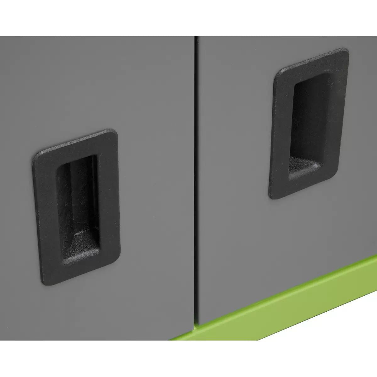 Sealey AP2200BBHV 6 Drawer Topchest & Rollcab Combination with Ball-Bearing Slides Green/Grey