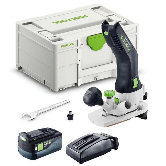 Festool MFKC 700 KA EB-Basic 18V Brushless Module Edge Router with 1 x 5.0Ah Battery Charger & Case