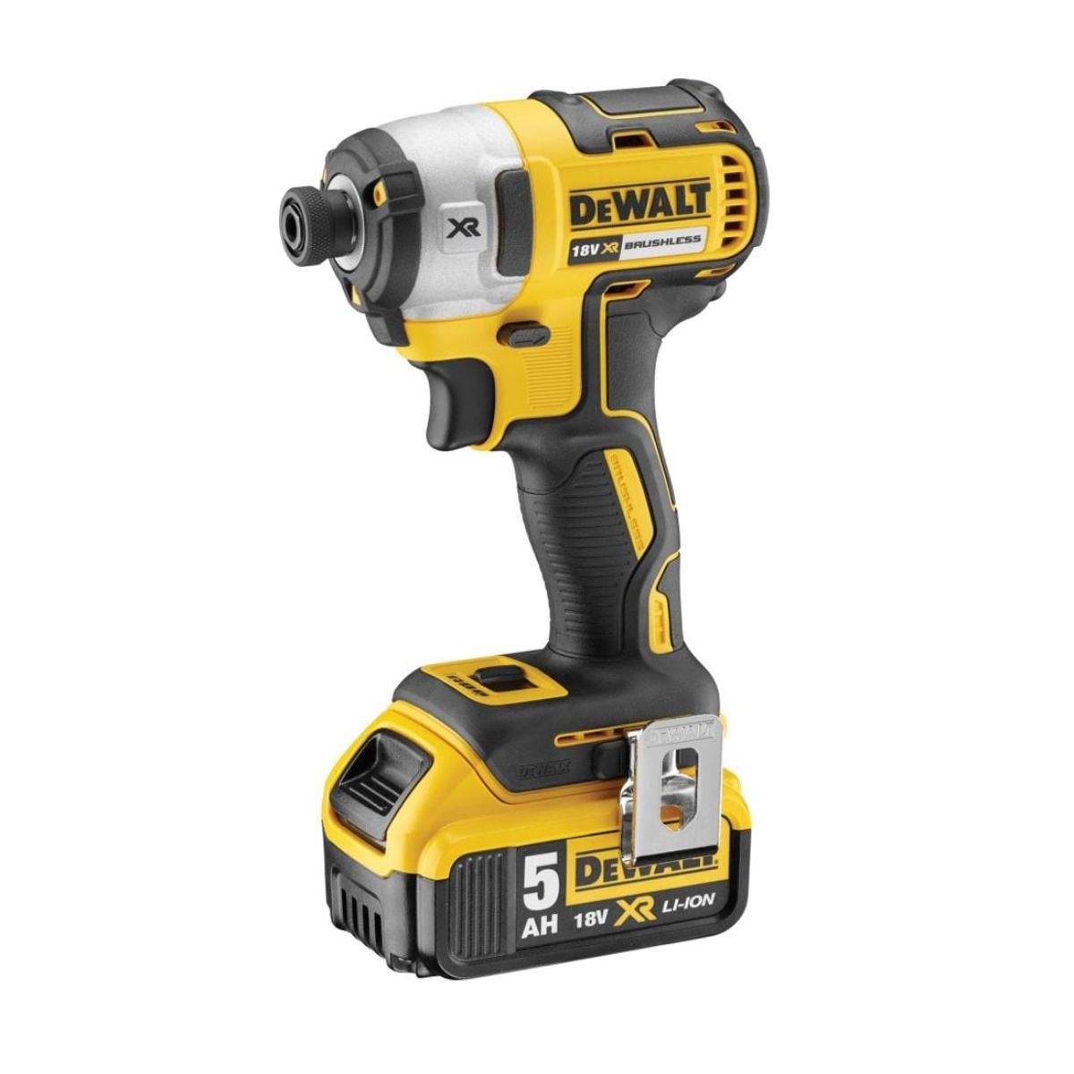 Dewalt DCK266P2T 18V XR Brushless Twin Kit with 2 x 5.0Ah Battery, Charger & TSTAK Case