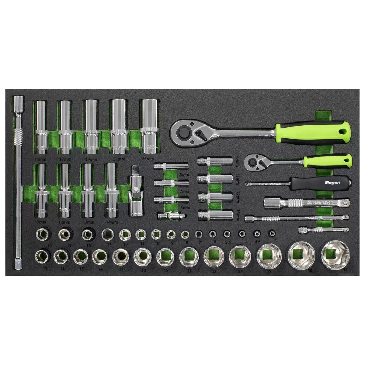 Sealey S01267 Top Chest & Rollcab Combination 6 Drawer with Tool Kit 247pc