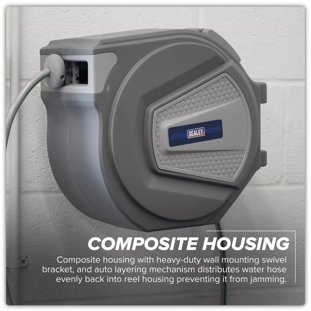 Sealey RWH30 30m Auto-Rewind Control Garden Hose Reel