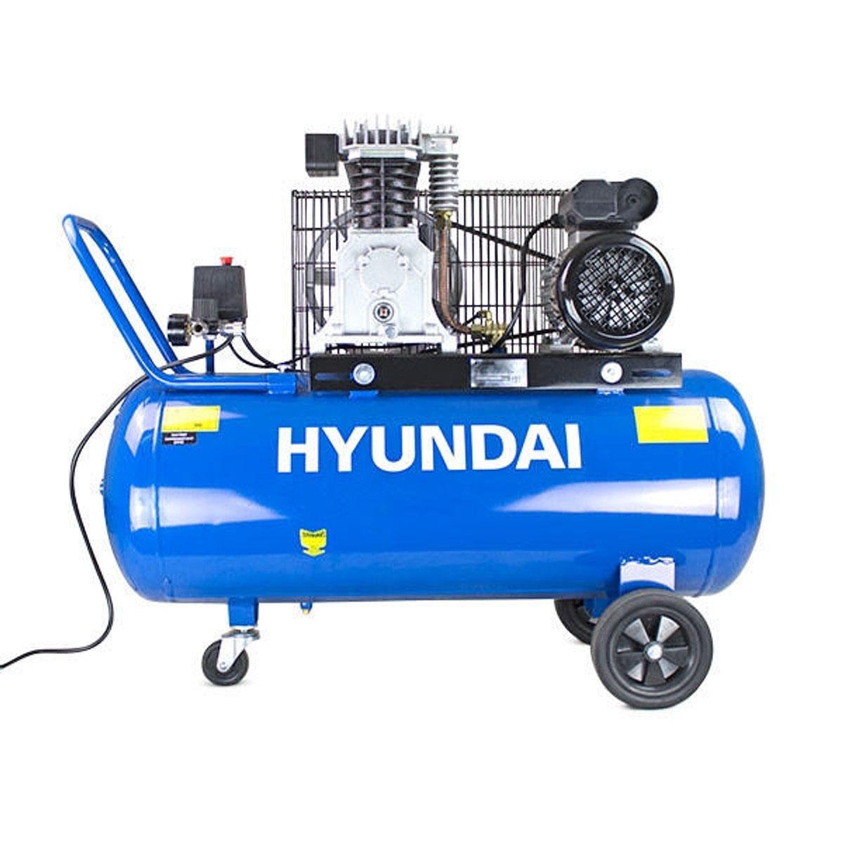 Hyundai HY3100P 100L Electric Air Compressor 14CFM 145psi Twin Cylinder Direct Drive 3hp/230V