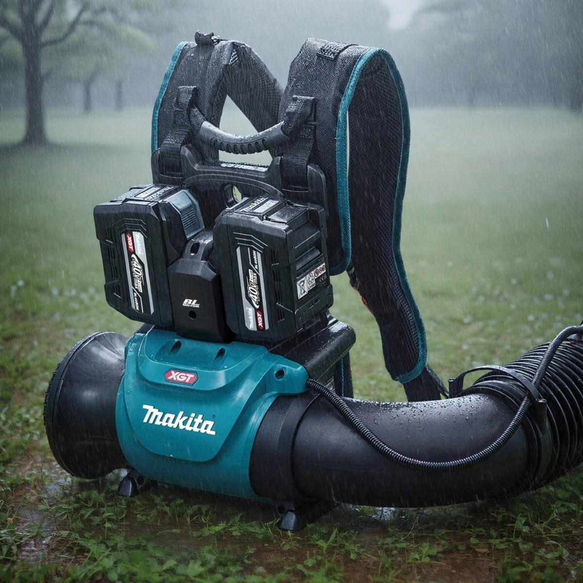 Makita UB004GZ 40V Max XGT Brushless Backpack Leaf Blower with 2 x 5.0Ah Battery & Charger