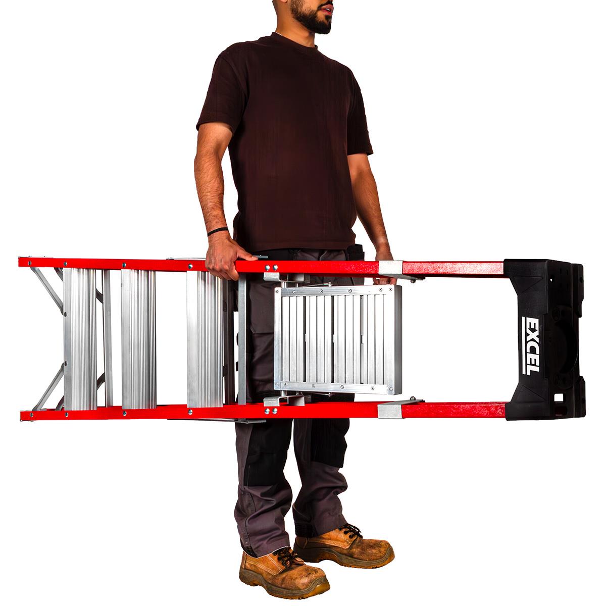 Excel Electricians Fibreglass Platform Step Ladder 4 Tread 1.57m EN131