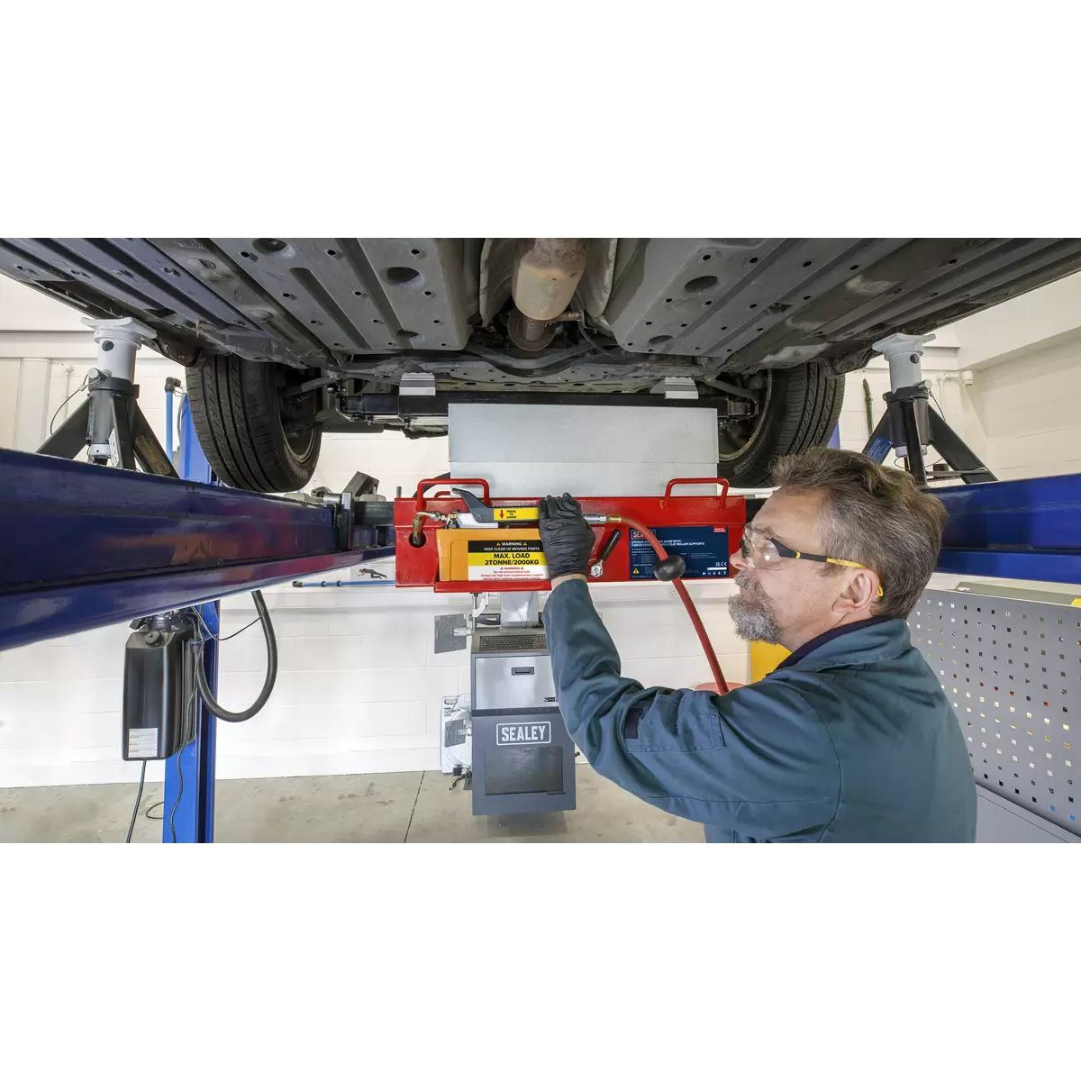 Sealey SJBEX200A Air Jacking Beam 2tonne with Arm Extenders