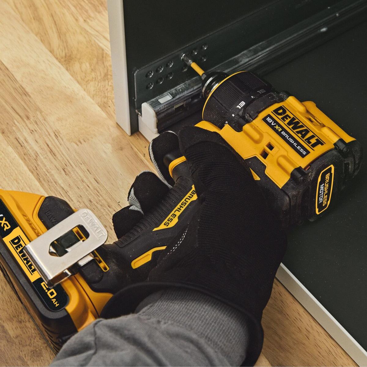 Dewalt DCD803NT-XJ 18V XR Brushless Multi-Head Drill Driver Body Only with Interchangeable Heads & Case