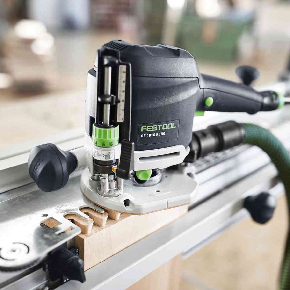 Festool OF 1010 REBQ-Plus 230V GB Router Cutter - 578004 With Router Accessories Set 578046