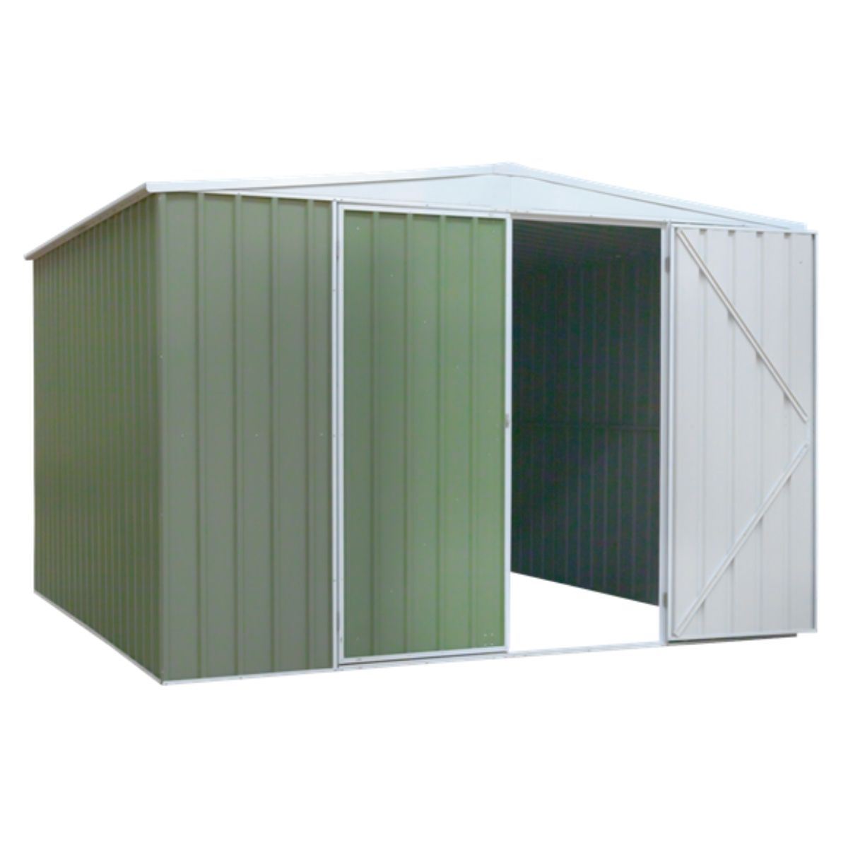Sealey DG116 Dellonda Galvanised Steel Metal Garden Shed -Green