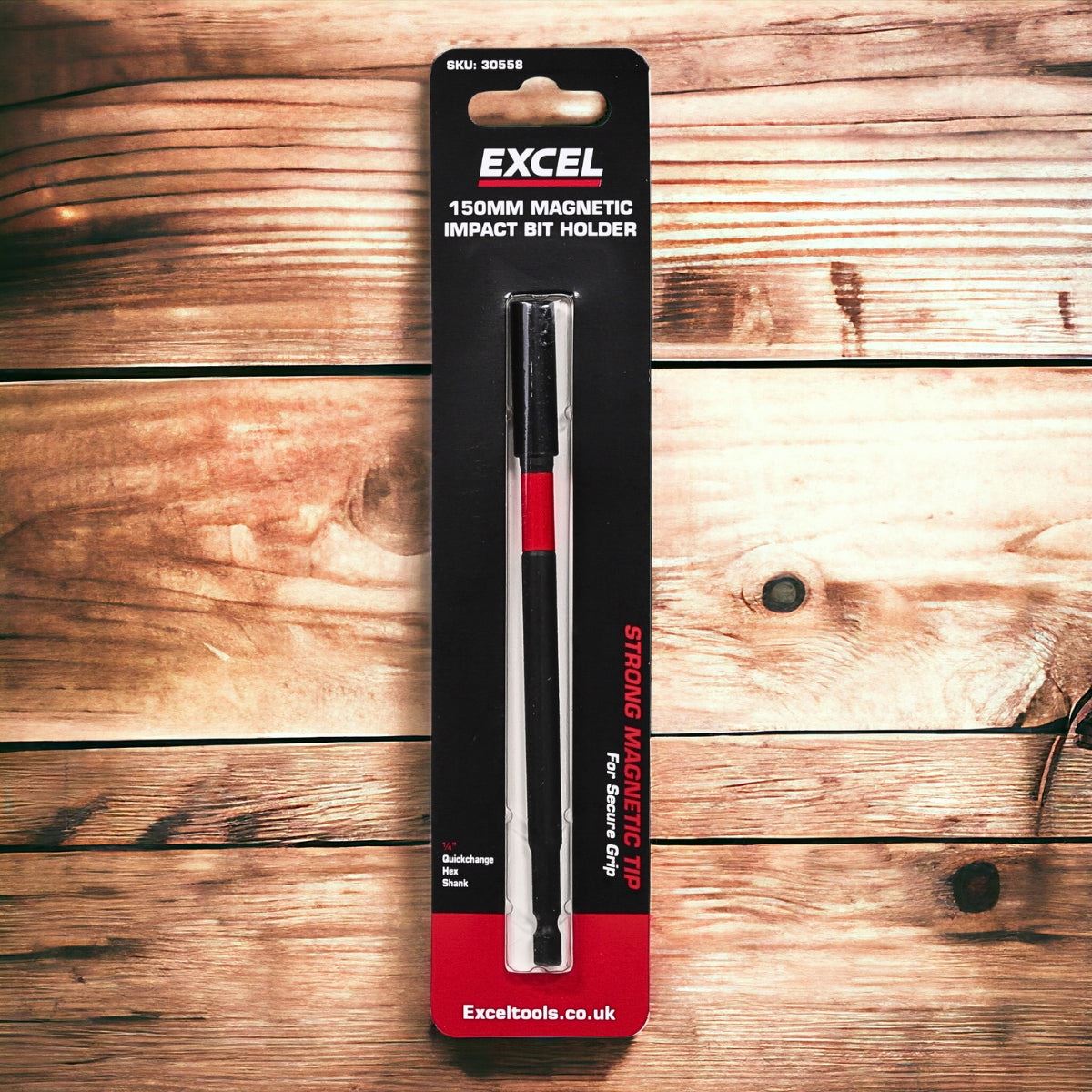 Excel 60mm & 150mm Magnetic Impact Bit Holder with Blister Card