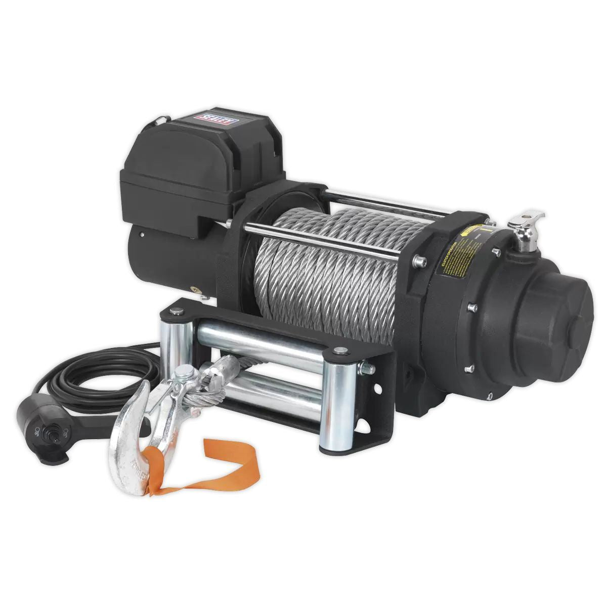 Sealey RW8180 12V Industrial Recovery Winch 8180kg Line Pull