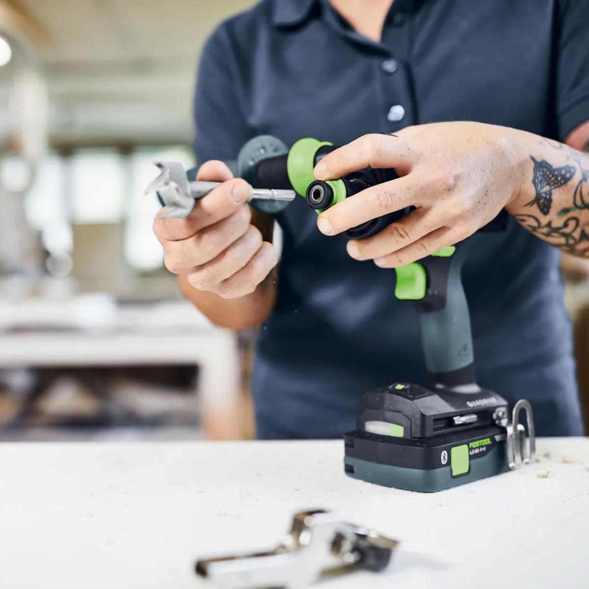 Festool TDC 18/4-Basic QUADRIVE 18V Brushless Drill Driver Body Only In Systainer - 577223