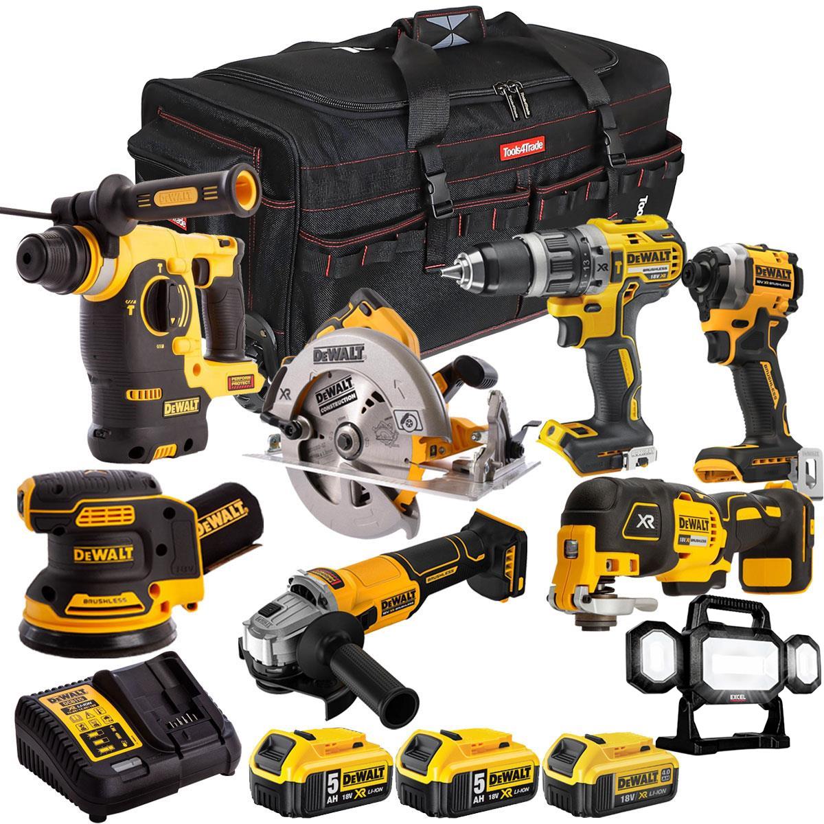 Dewalt 18V 8 Piece Combo Kit with 3 x Batteries & Charger T4TKIT-1942