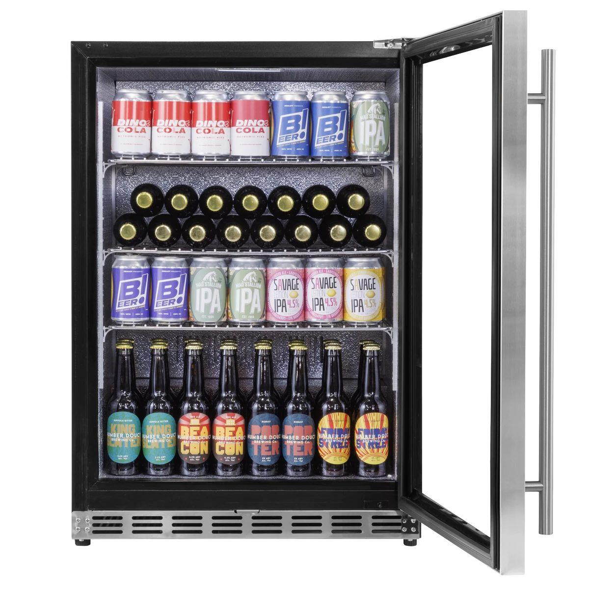 Sealey DH439 Baridi Outdoor Drinks/Beverage/Bar Fridge with Triple Glazed Door & Security Lock 150L