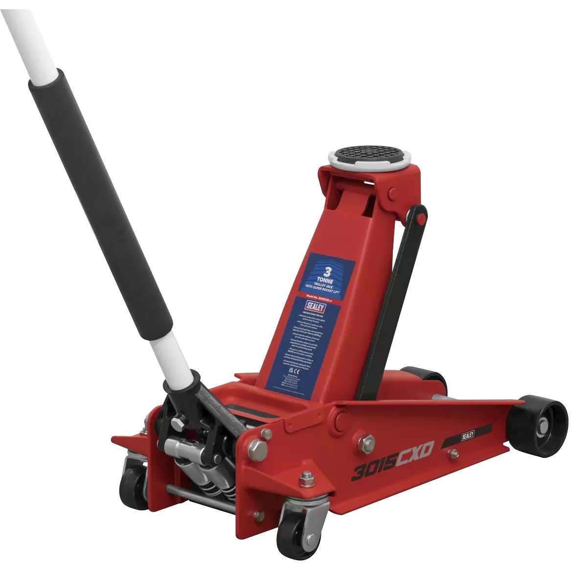 Sealey 3015CXD Trolley Jack Super Rocket Lift 3tonne