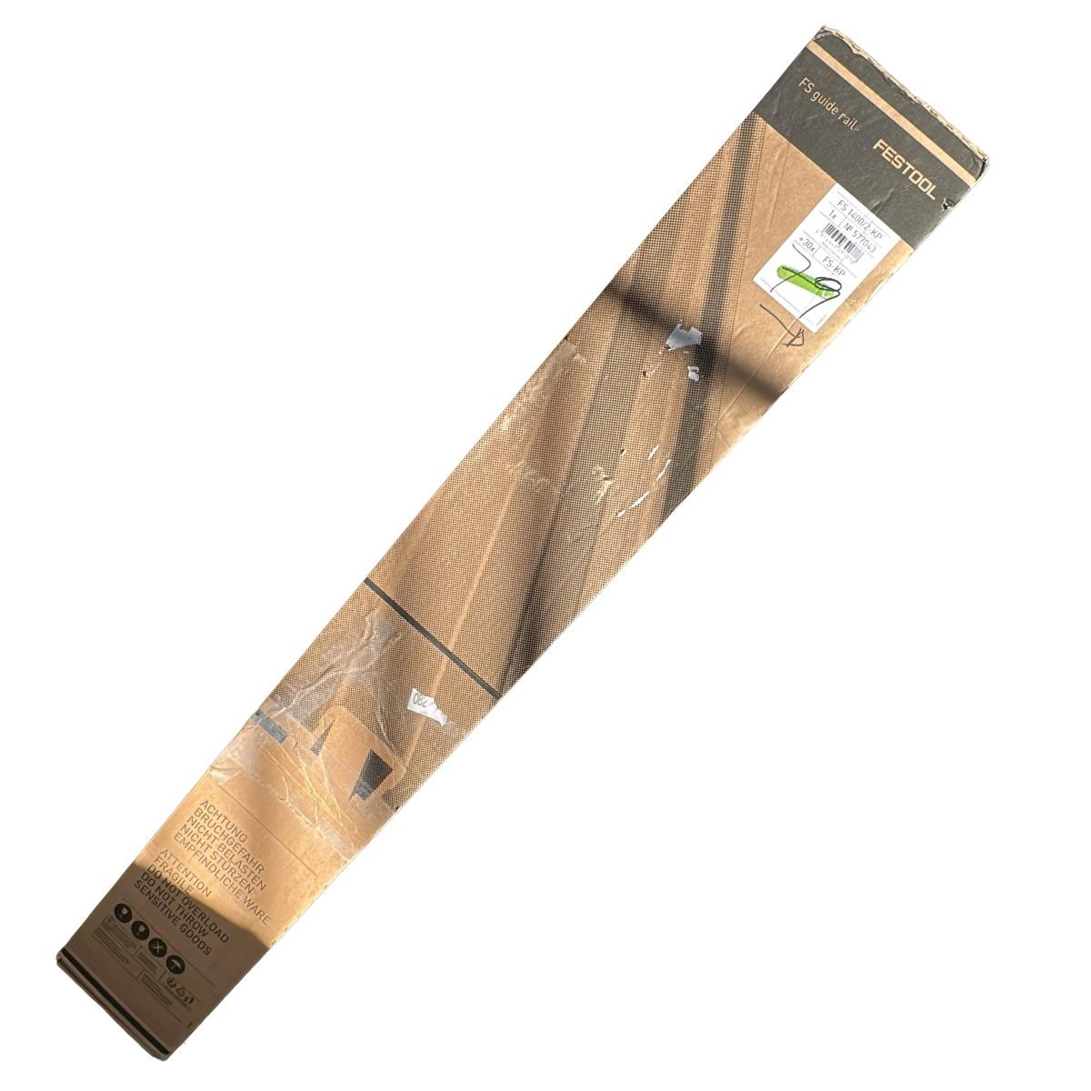 Festool FS 1400/2-KP 1400mm Guide Rail With Adhesive Pads For Plunge Saw - 577043 Item Condition Damaged Box
