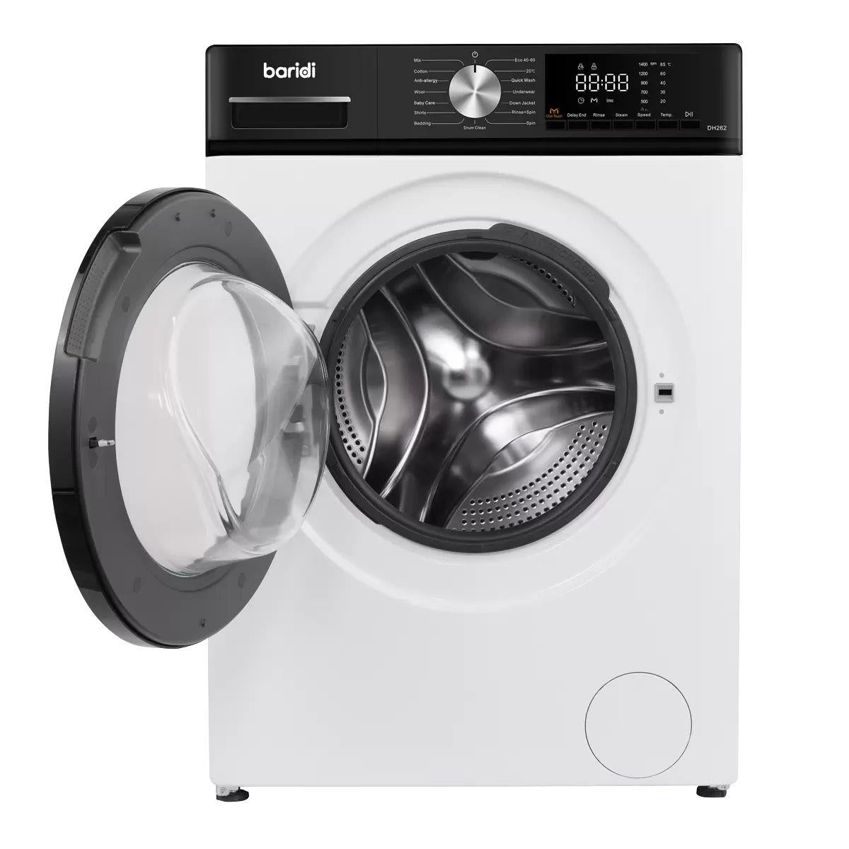 Sealey DH262 8kg Washing Machine, Front Loading 1400rpm White 240V
