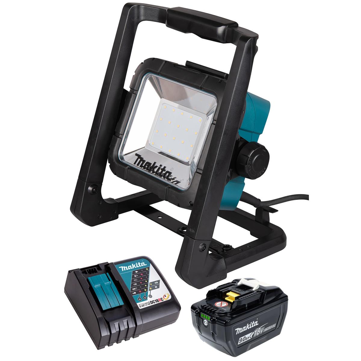 Makita DML805/1 14.4V - 18V LXT LED Worklight with 1 x 9.0Ah Battery & Charger