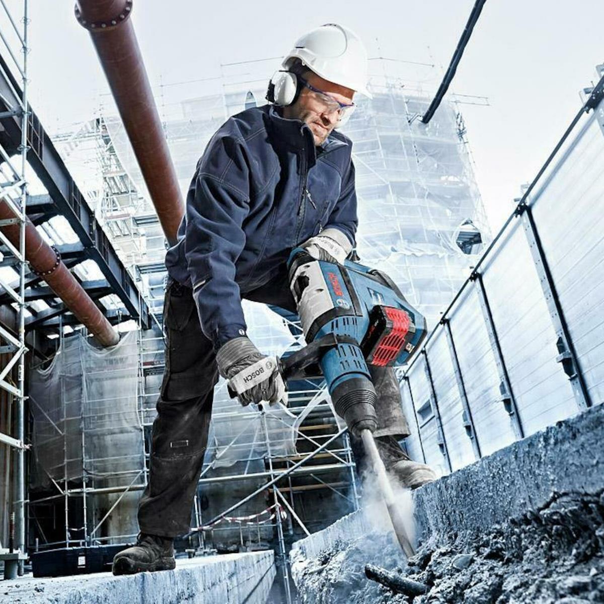 Bosch BSH611913000 18V-45 C BITURBO Professional SDS-Max Rotary Hammer Body Only for Heavy-Duty Use