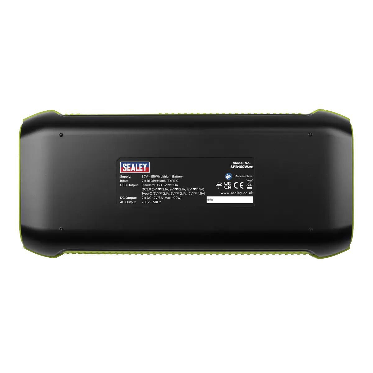 Sealey SPB160W Lithium AC Power Pack 160W