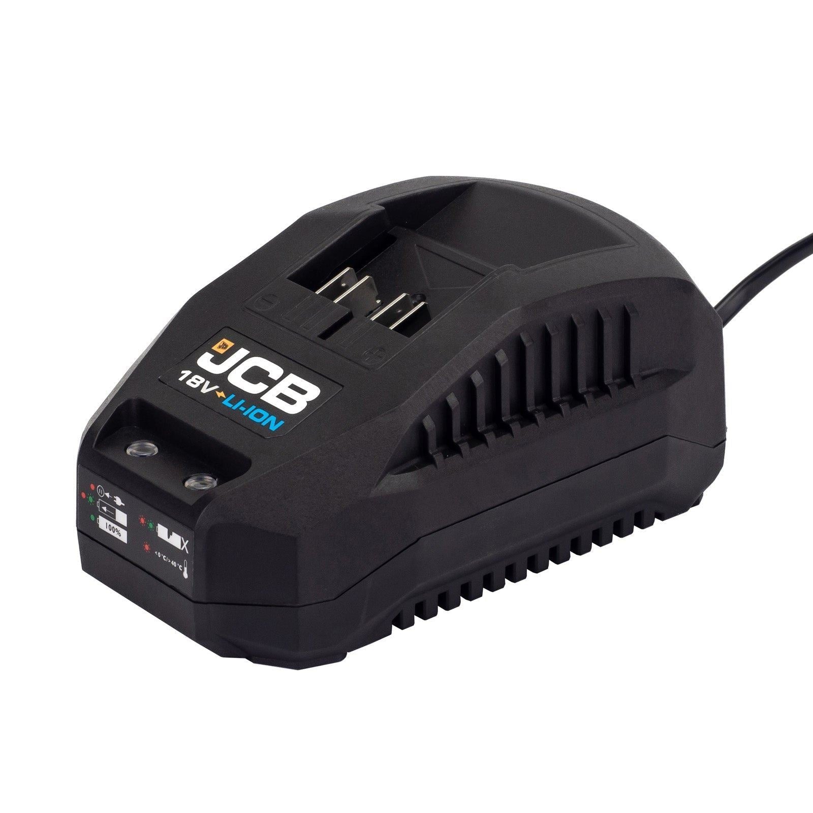 JCB 18BLCD-2X-B 18V Brushless Variable Speed Combi Drill with 1 x 2.0Ah Battery & 1 x 2.4A Fast Charger