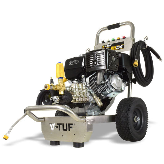 V-TUF DD130 15L/min Industrial 13HP Honda Driven Petrol Pressure Washer 4350psi & 300Bar