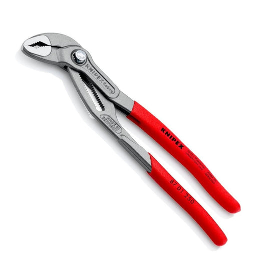 Knipex 250mm Cobra High-Tech Water Pump Pliers with Plastic Coated Grip 87 01 250 SB