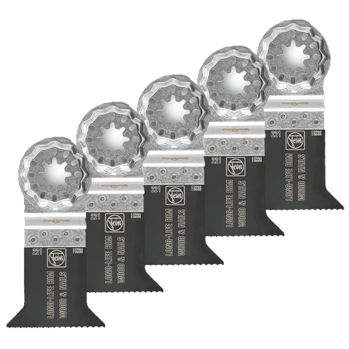 Fein 50mm STARLOCK E-Cut Long-Life BIM Saw Blade 63502221230 Pack of 5