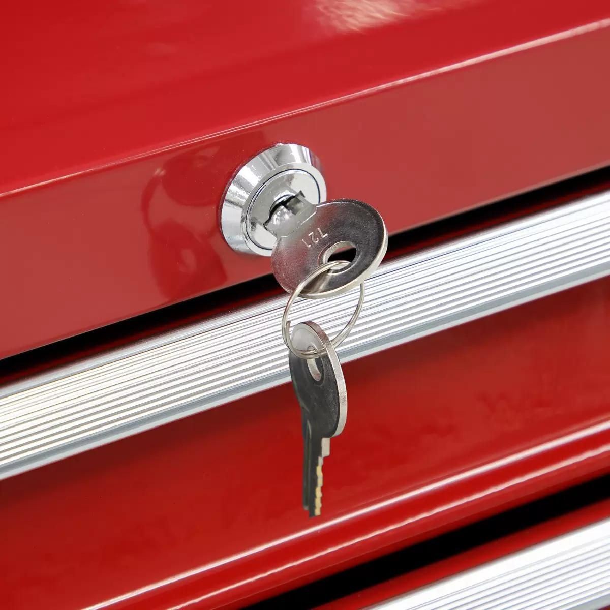 Sealey AP223 Mid-Box 3 Drawer with Ball-Bearing Slides-Red