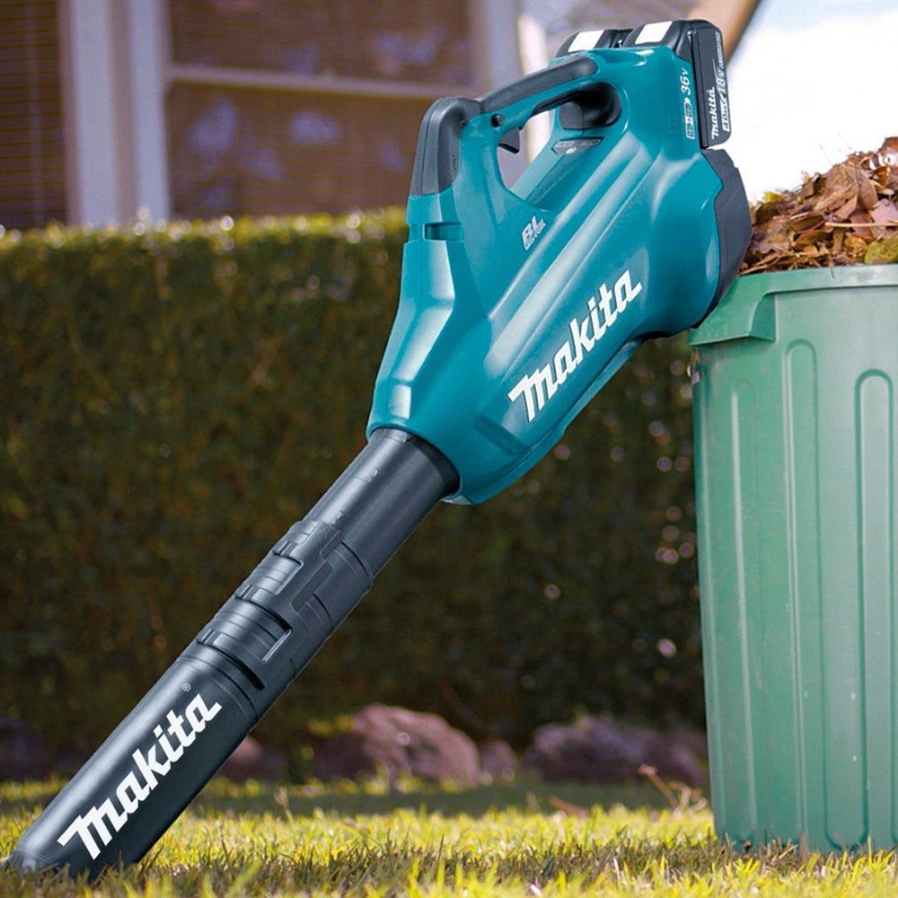 Makita DUB362Z 36V Brushless Blower with 2 x 5.0Ah Battery & Charger