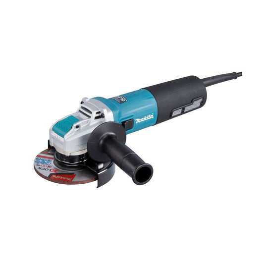 Makita GA5080RX05/2 125mm Corded Angle Grinder 240V Heavy-Duty Grinder for Precision Cutting & Grinding