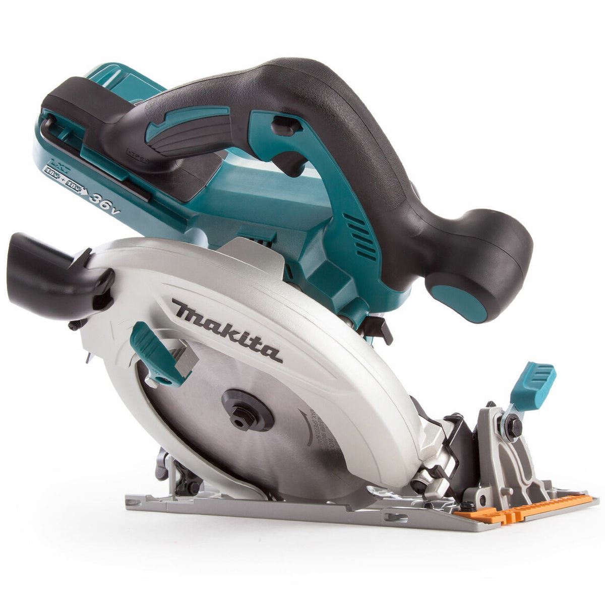 Makita DHS710ZJ 36V LXT 190mm Circular Saw With 2 x 5.0Ah Batteries, Twin Port Charger In Case