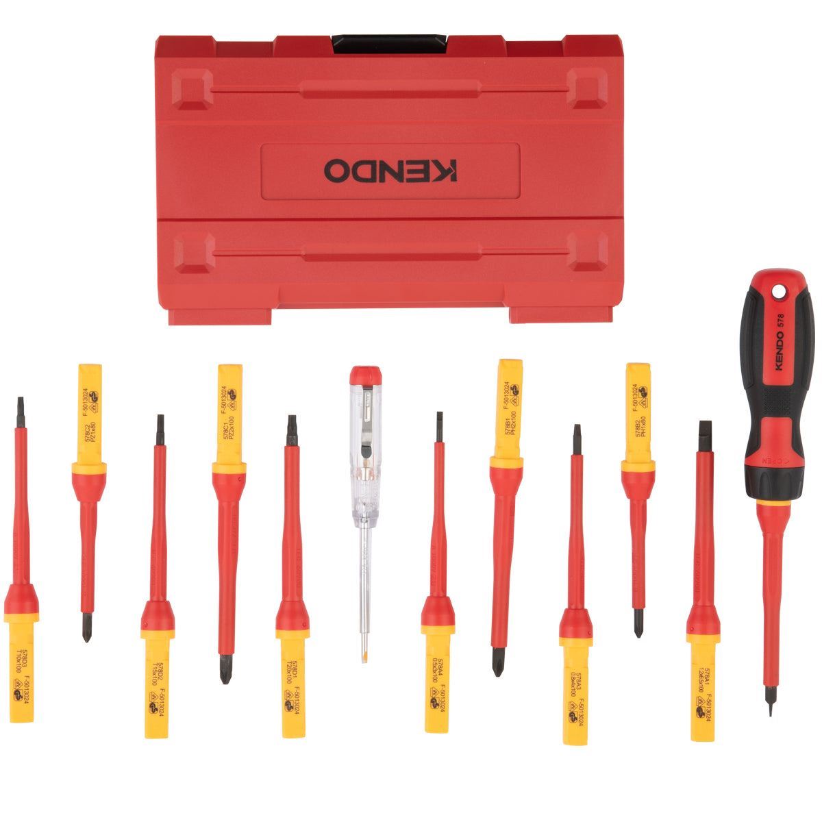Kendo VDE Screwdriver Set 13 Pieces