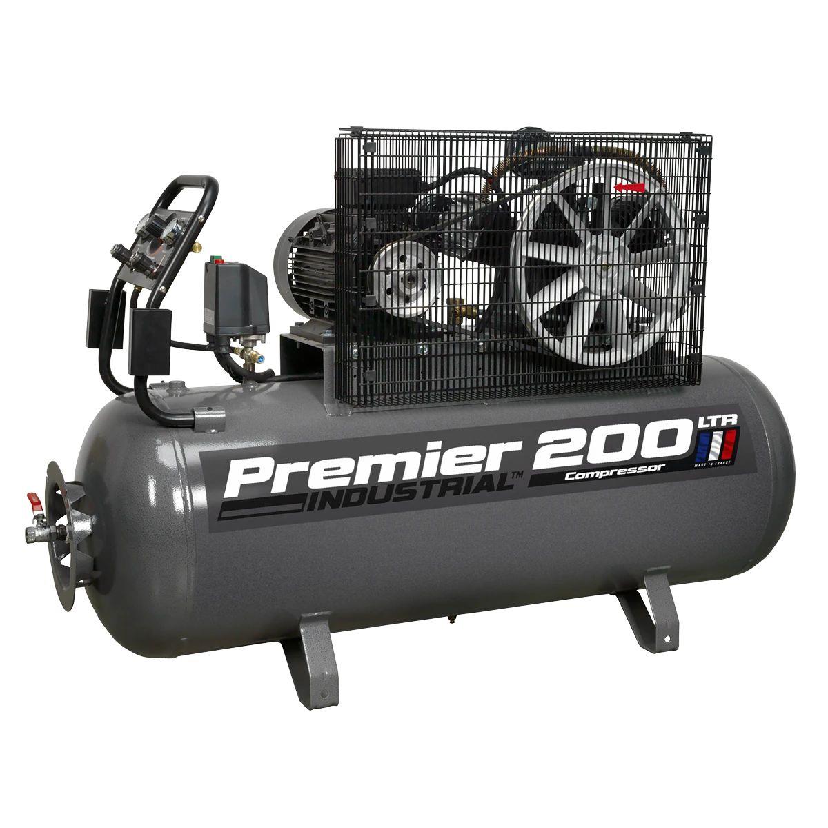 Sealey SAC32055B Compressor 200ltr Belt Drive 415V/32A