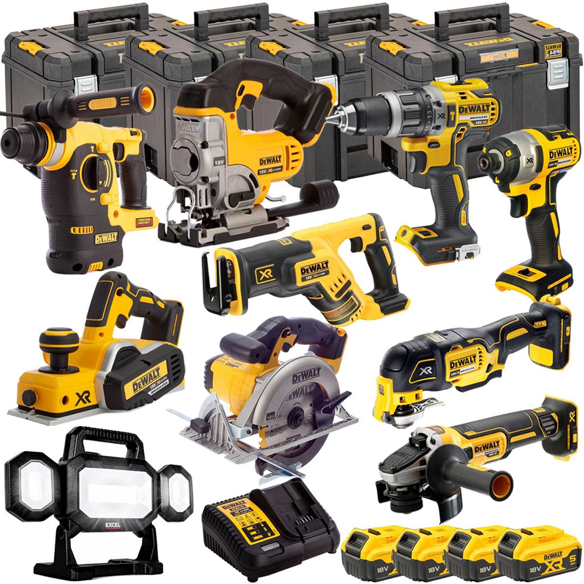 Dewalt DCK665P3T16 18V 10 Piece Power Tool Kit with 4 x 5.0Ah Batteries