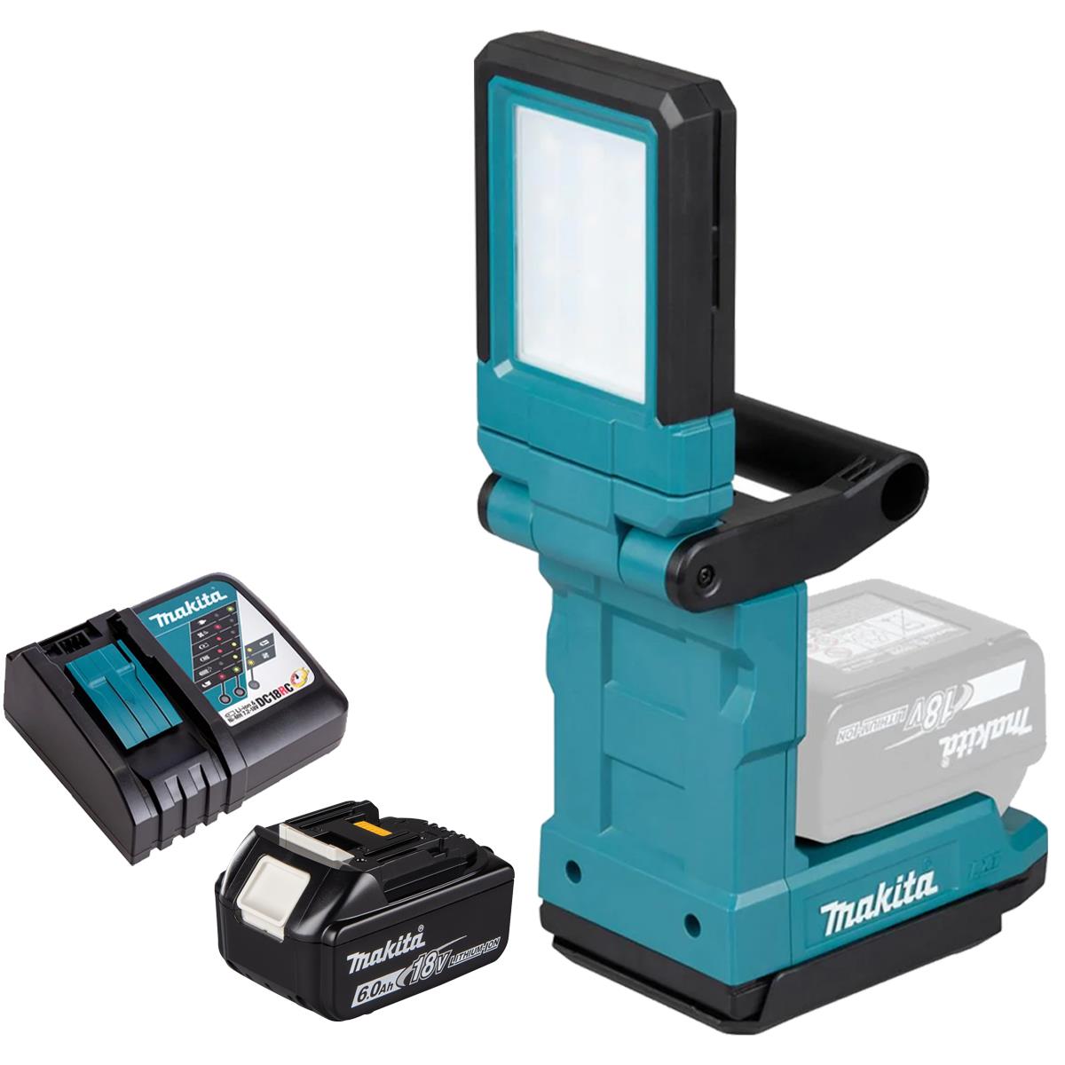 Makita DML819 18V LXT Magnetic Light with 1 x 6.0Ah Battery & Charger