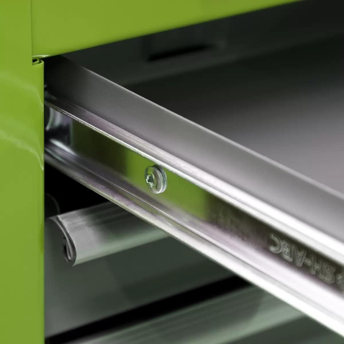 Sealey AP2200BBHV 6 Drawer Topchest & Rollcab Combination with Ball-Bearing Slides Green/Grey