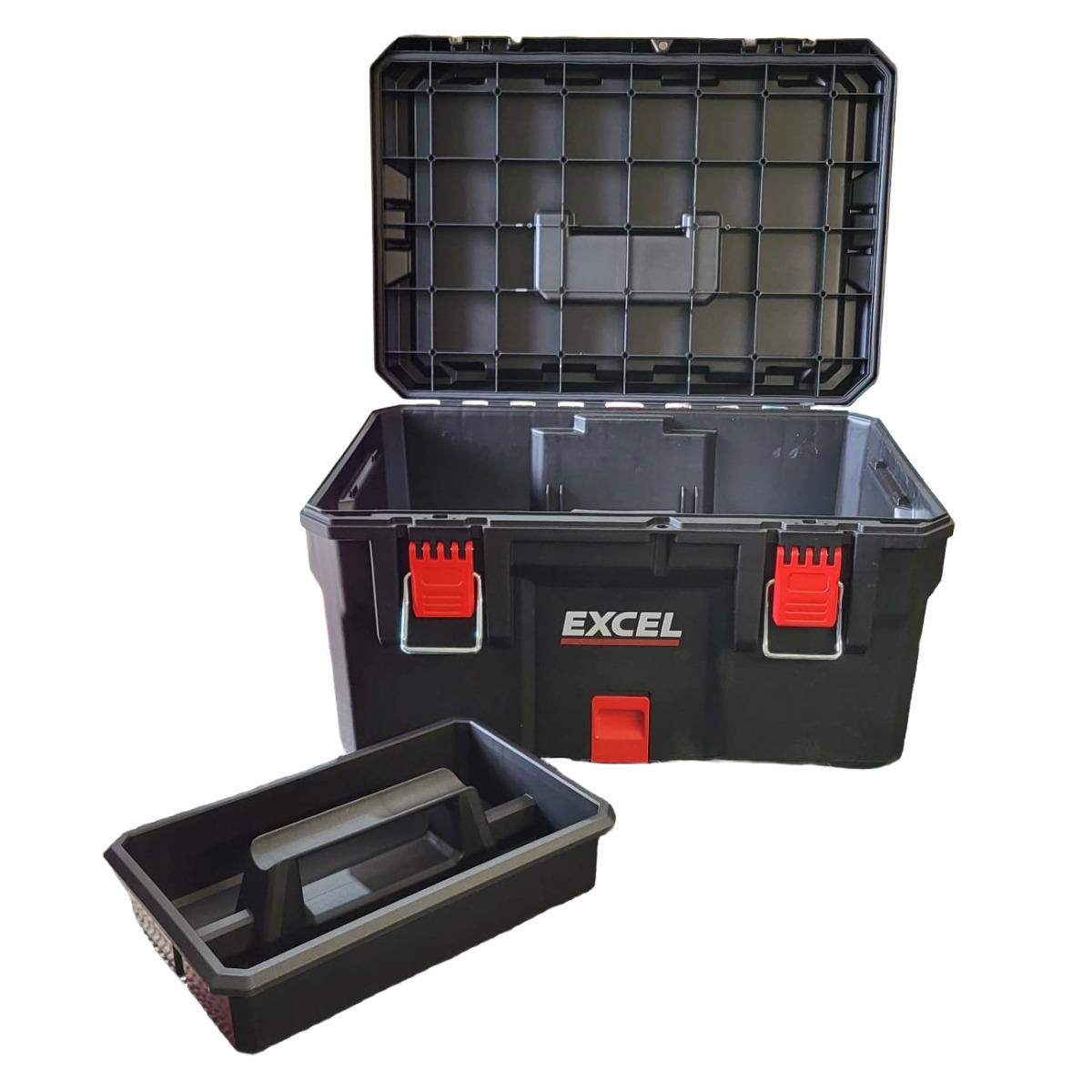 Excel Stacking Tool Box with Tray Item Condition Box Opened Never Used
