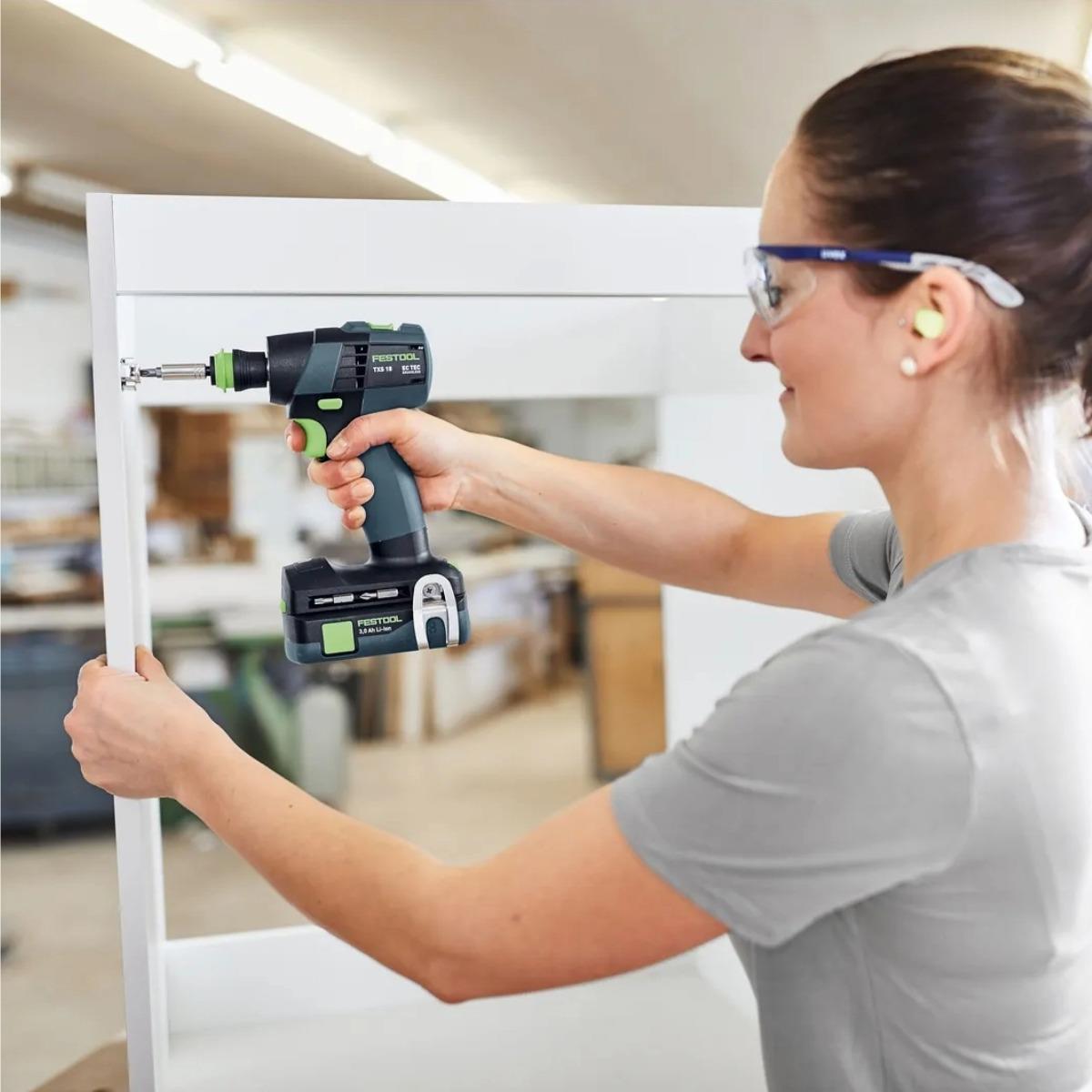 Festool TXS 18 TBX4,0 I-Set 18V Brushless Drill Driver with 2 x 4.0Ah Battery & Charger in Systainer - 579351