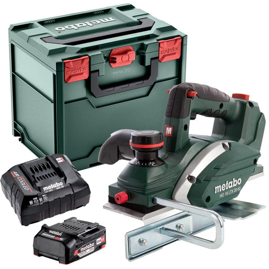 Metabo HO 18 LTX 20-82 18V Cordless Planer with 1 x 2.0Ah Battery Charger & Metabox