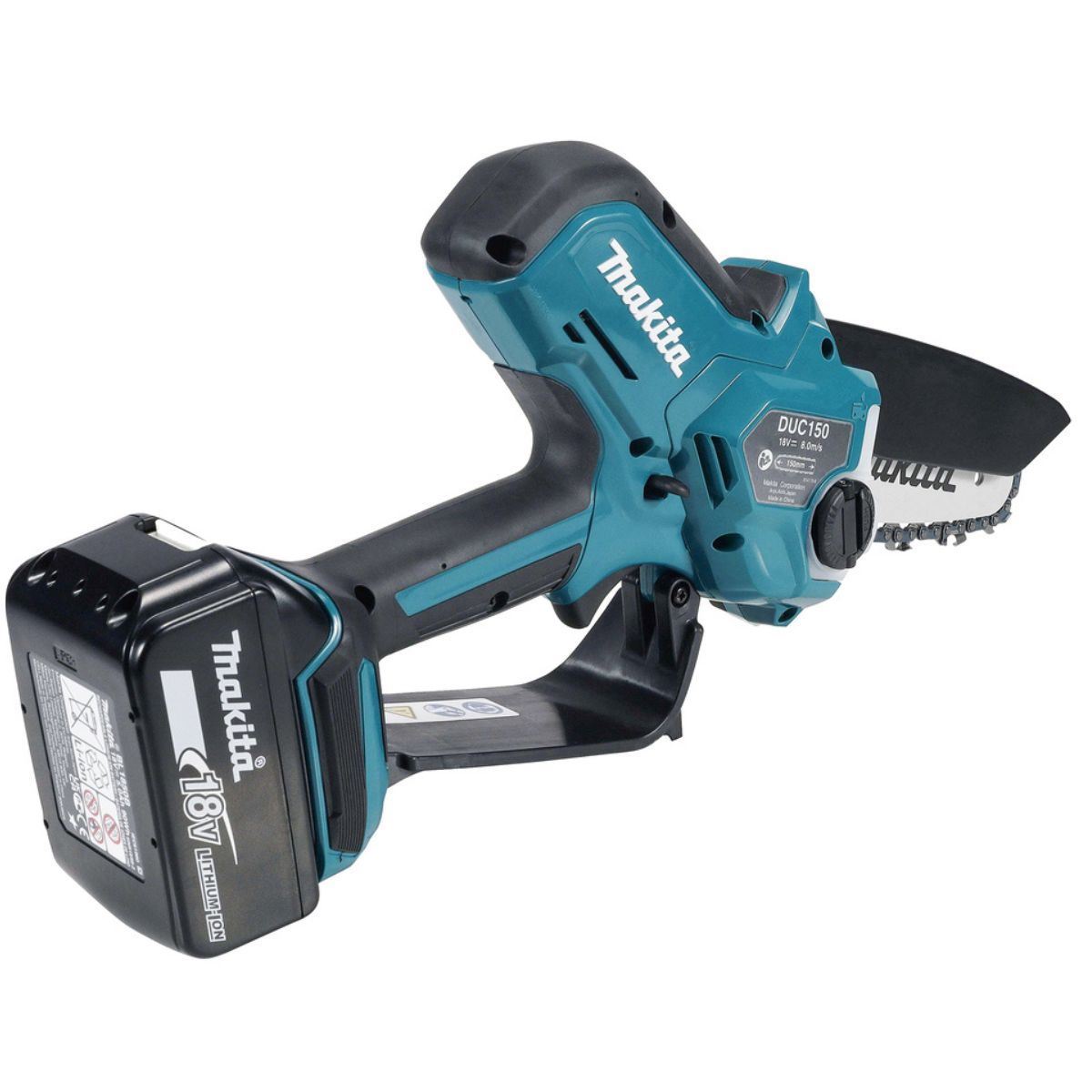 Makita DUC150Z 18V Brushless 150mm Pruning Saw With 1 x 5.0Ah Battery & Charger