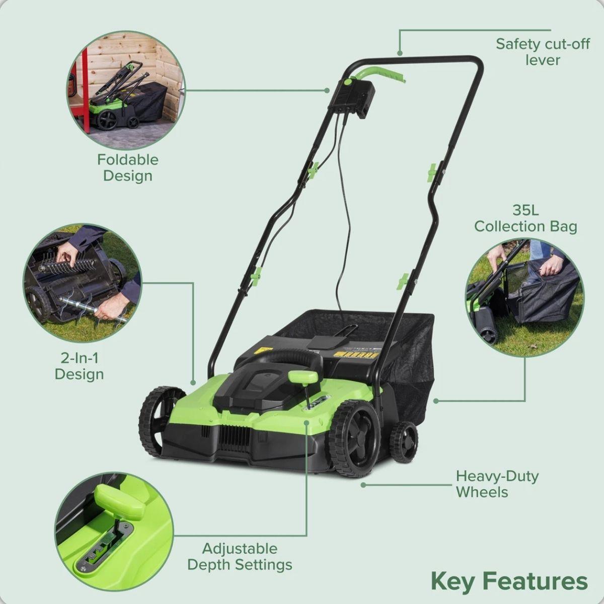 Sealey DG216 Dellonda Electric 2-in-1 Scarifier 230V/1500W