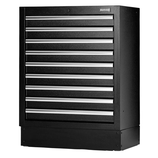 Draper MS400-9BU BUNKER 680mm Modular Floor Cabinet 9 Drawer Heavy-Duty Storage Solution 23748