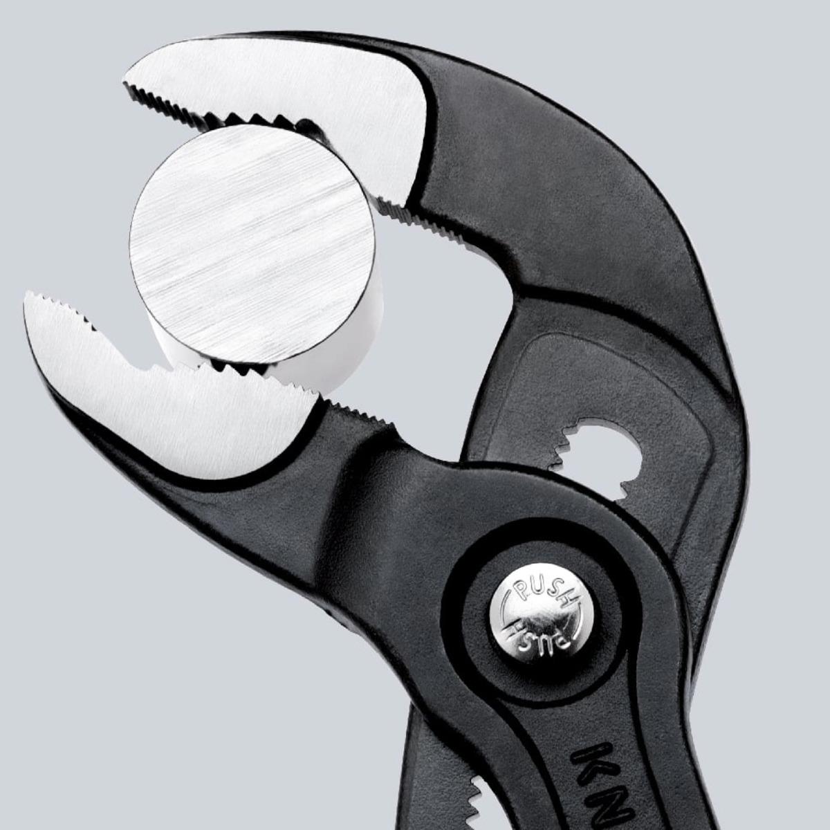 Knipex 250mm Cobra High-Tech Water Pump Pliers with Plastic Coated Grip 87 01 250 SB
