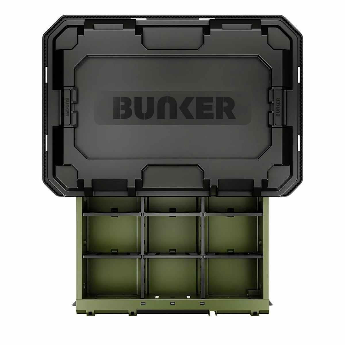 BUNKER B600-2DTB Load-Up 570mm Stacking Tool Box 2 Drawer Heavy Duty Storage 29436