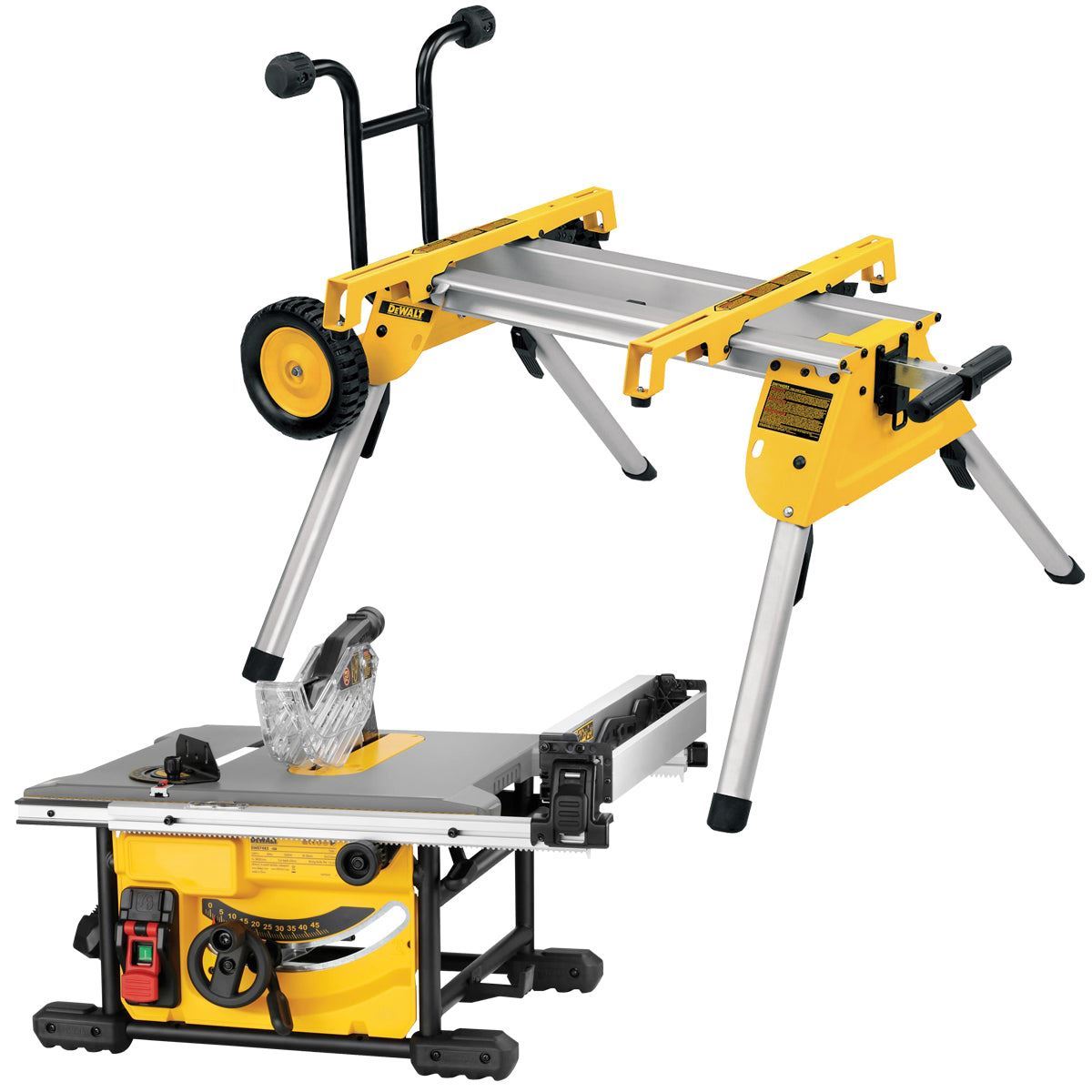 Dewalt DWE7485 240V 210mm Compact Table Saw 1850W with DE7400 Stand
