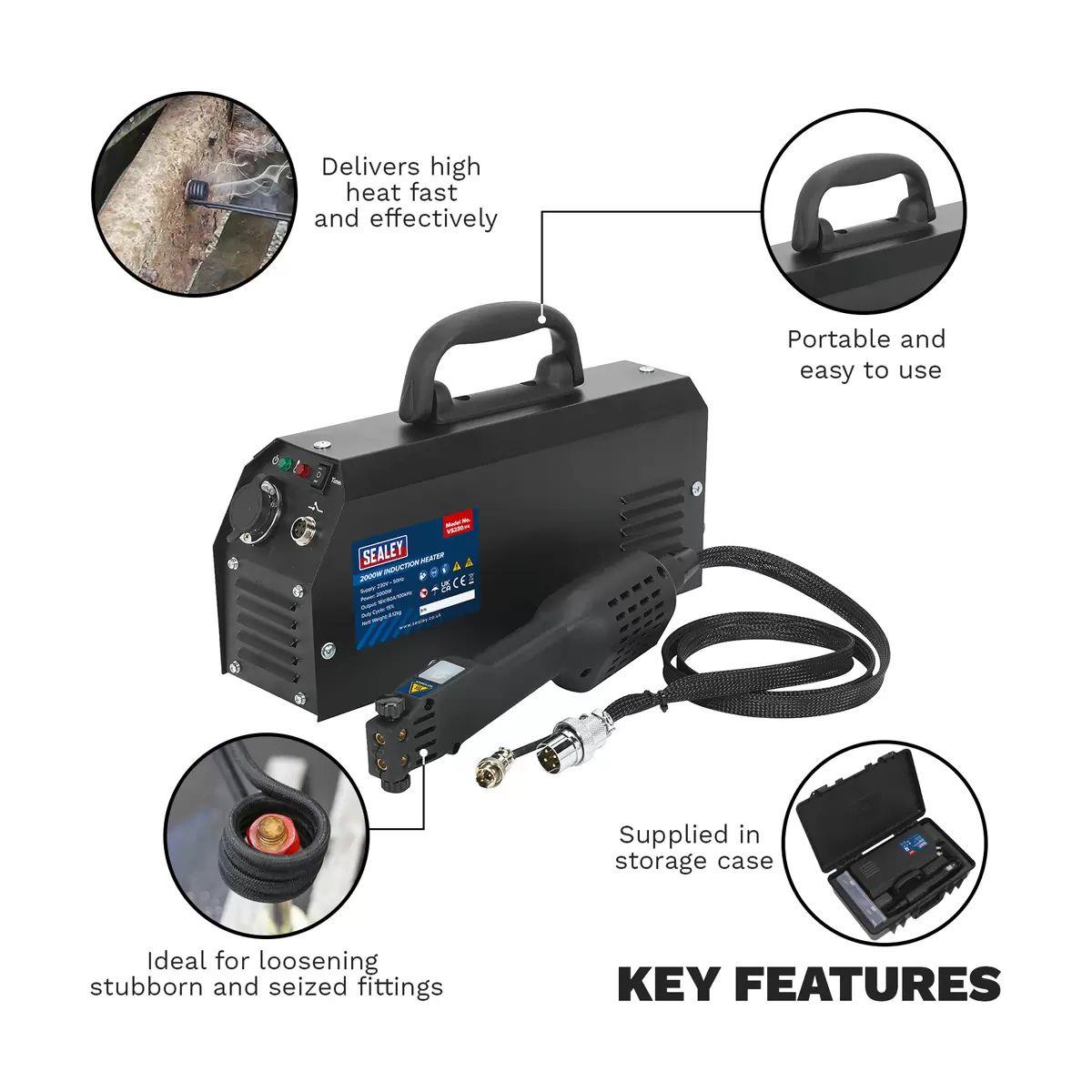 Sealey VS230 Induction Heater 2000W/230V